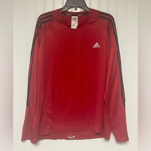 Adidas Climacool Formotion Response Red Long Sleeve Soccer Shirt Mens XL